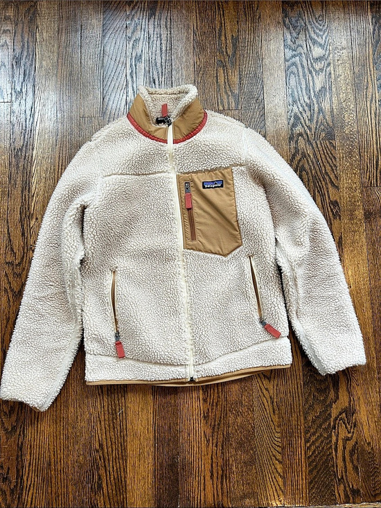 Patagonia Jackets & Blazers - Patagonia Women'Small Classic Retro-X Jacket Fleece Cream & Brown Small